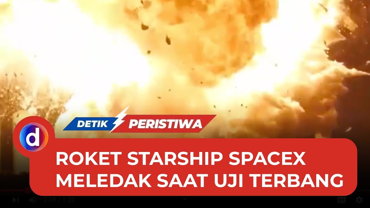 Momen SpaceX Starship Meledak Hebohkan Uji Coba di Texas, Simak Videonya