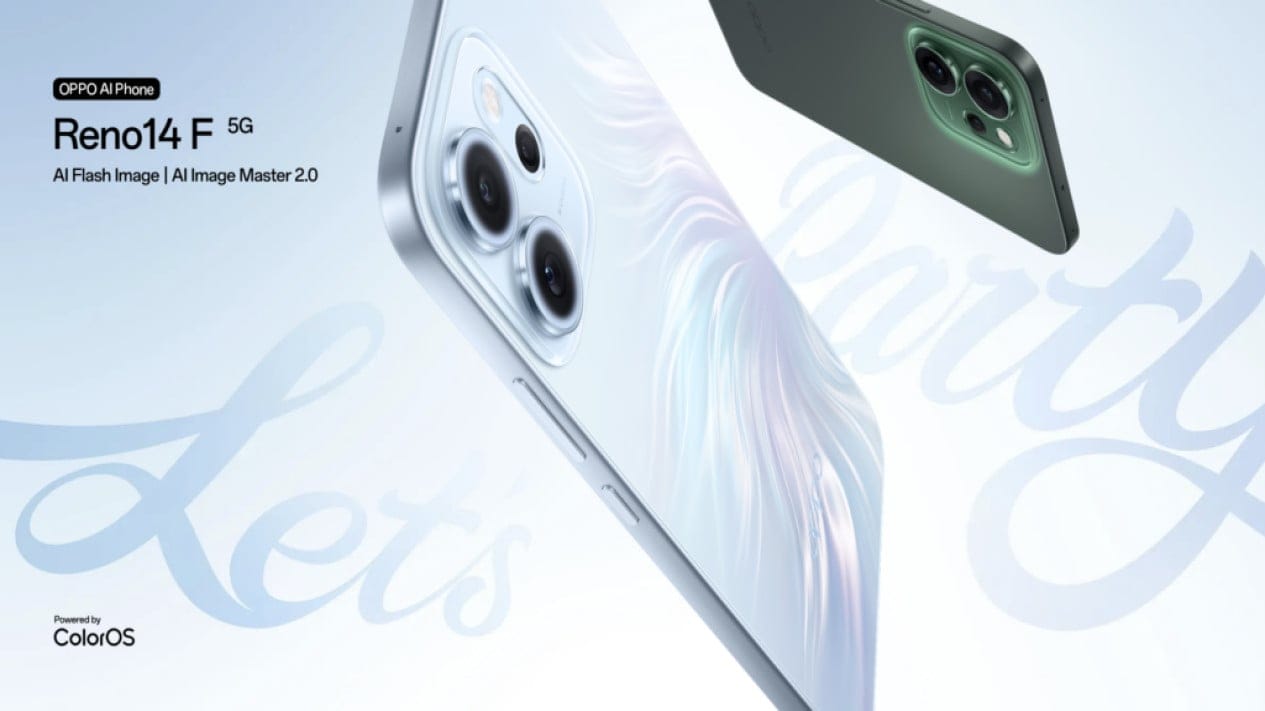 Oppo Reno 14F 5G Rilis di Taiwan: Layar AMOLED 120Hz, Baterai 6000mAh